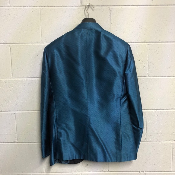 $6900 Brioni aqua silk dinner jacket. Eu 50- US 40 - Picture 8 of 8